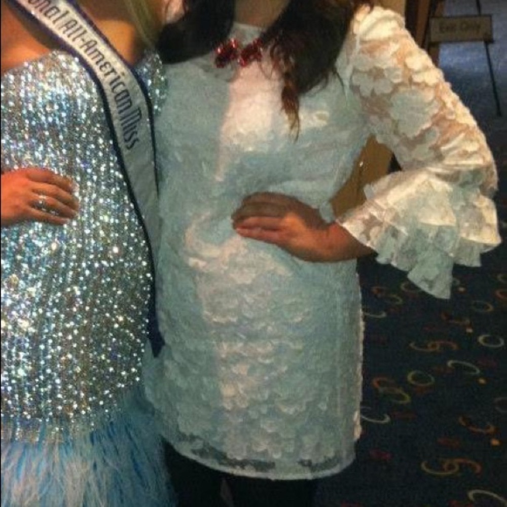 White Floral Lace Dress - Jessica Howard - Sz 14